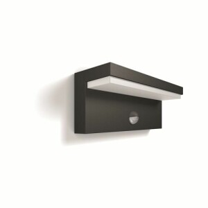 Product detail of Philips Bustan UltraEfficient venkovní nástěnné svítidlo se senzorem LED 3,8W 2700K, antracitová
