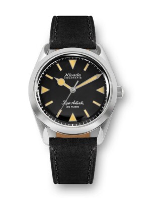 Product detail of Nivada Grenchen Super Antarctic 32024A - Black Leather