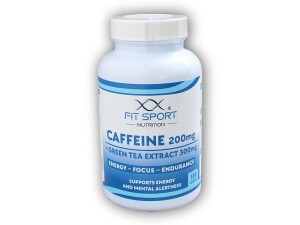 Product detail of FitSport Nutrition Caffeine 200mg + Green Tea Extract 300mg 120 caps