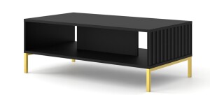 Product detail of ARTBm Konferenční stolek WAVE Provedení: Černý mat / zlaté nohy