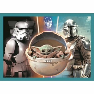 Product detail of Trefl Puzzle Mandalorian a jeho svět 4v1 35, 48, 54, 70 dílků