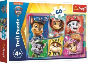 Product detail of Trefl Puzzle Tlapková patrola ve filmu - Přátelé připraveni k akci / 60 dílků