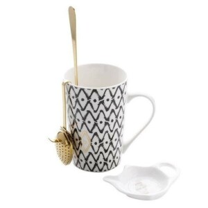 Product detail of Florina Porcelánový hrnek s infuzérem Glitz, 350 ml