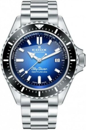 Product detail of EDOX Skydiver Neptunian Automatic 80120-3NM-BUIDN