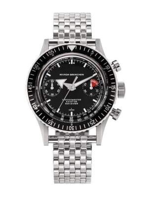 Product detail of Nivada Grenchen Chronomaster White Broad Arrow Inter. Bezel - Manual - Forstner Beads of Rice