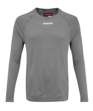 Product detail of Kompresní tričko CCM  LS Premium Training Tee Dark Grey Heathered Senior XXL