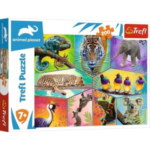 Product detail of Trefl Puzzle Animal Planet: Svět exotických zvířat/200 dílků