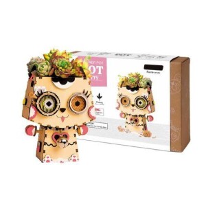 Product detail of NiXiM Dřevěné 3D puzzle - Květinač kočička