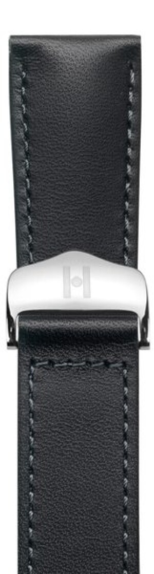 Product detail of Řemínek Hirsch Voyager - černý (bez spony) - 21 mm - M – Střední délka - 18 mm