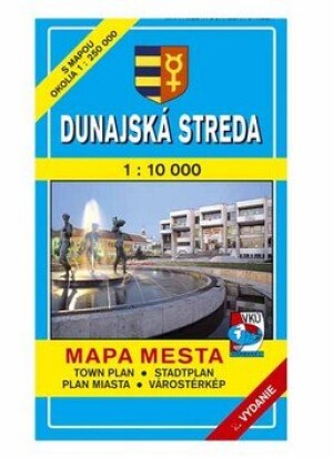 Product detail of Dunajská Streda Mapa mesta Town plan Stadtplan Plan miasta Várostérkép