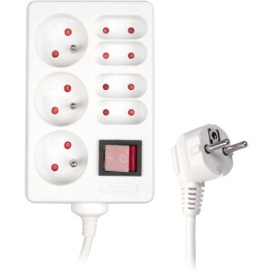 Product detail of Retlux RPC 37 Prodlužovací kabel s vypínačem, 4+3 zásuvky, 3 m