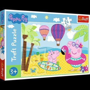 Product detail of Trefl Puzzle Peppa Pig - Prázdniny / 24 dílků MAXI