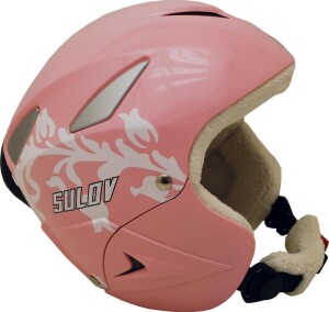 Product detail of Sulov RANGER růžová lesk-kytka dětská lyžařská přilba