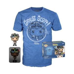 Product detail of Funko POP &amp; Tee: Back To The Future - Doctor w/Helmet (velikost trička L)