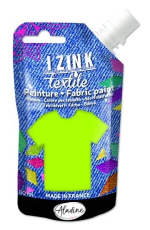 Product detail of Textilní barva IZINK Textile - zelená, 80 ml