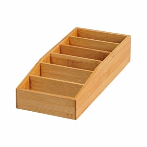 Product detail of Kesper 70822 Univerzální organizér bambus 6 přihrádek, 15 x 7 x 35 cm