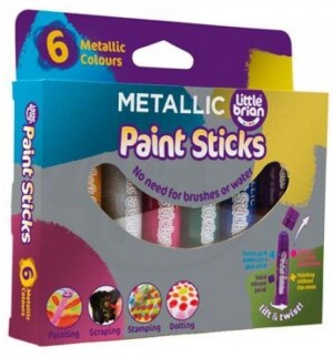 Product detail of Little Brian Paint Sticks - Metalické barvy 6 ks - EPEE