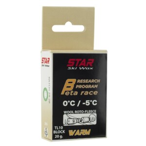 Product detail of Star Ski Wax TL10 Block Beta Race warm 20g