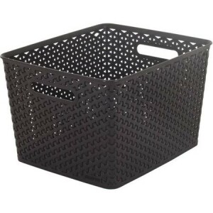 Product detail of Úložný box RATTAN 'Y' STYLE - L tm. hnědý, Curver