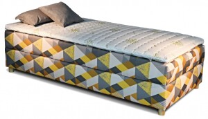 Product detail of New Design Čalouněná postel NOVO | s topperem Extra Rozměr: 90 x 200 cm