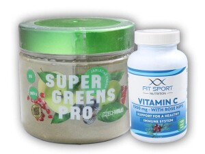 Product detail of Czech Virus Super Greens PRO V2.0 360g + Vitamin C 1000mg with Rose Hips 120 tab