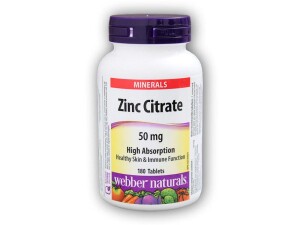 Product detail of Webber Naturals Zinc Citrate 50 mg 180 tablet