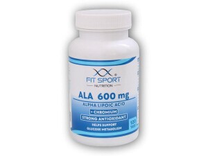 Product detail of FitSport Nutrition ALA 600mg Alpha Lipoic Acid + Chromium 120 tabs - Kyselina Alfa Lipoová