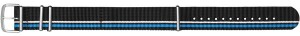 Product detail of Traser řemen textilní černo-modrý Blue Infinity (63) - 22 mm