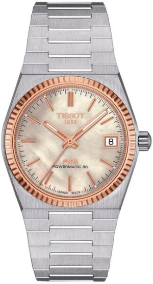 Product detail of Tissot PRX 35mm Powermatic 80 Steel & 18K Gold T931.207.41.111.00
