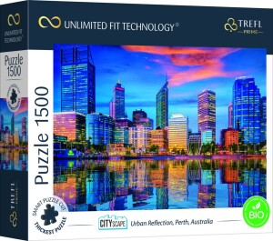 Product detail of Puzzle Cityscape: Odraz města Perth, Austrálie 1500 dílků - Trefl