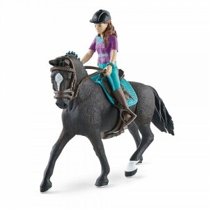Product detail of Schleich 42541 Hnědovláska Lisa s pohyblivými klouby na koni Storm