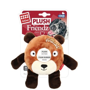 Product detail of GiGwi art. 6239 Plush Friendz medvěd s gum. kroužkem