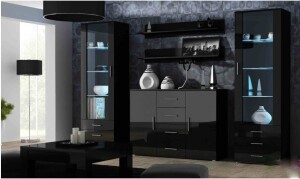 Product detail of Artcam Obývací stěna SOHO 3 Barva: Černá/černý lesk