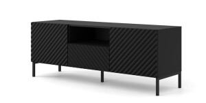 Product detail of ARTBm Tv stolek SURF 150 | 2D1S Provedení: Černý mat / černé nohy