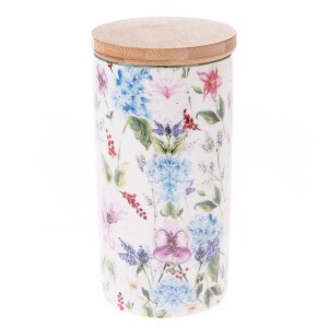 Product detail of Porcelánová dóza s bambusovým víkem Flower Garden, 500 ml