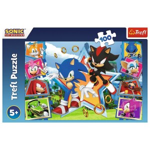 Product detail of Trefl Puzzle Sonic Seznamte se s ježkem, 100 dílků