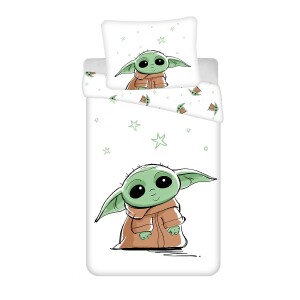 Product detail of Jerry Fabrics Bavlněné povlečení Star Wars Baby Yoda, 140 x 200 cm, 70 x 90 cm
