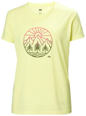 Product detail of Helly Hansen Skog Recycled Graphic Tee Fadded Yallow
