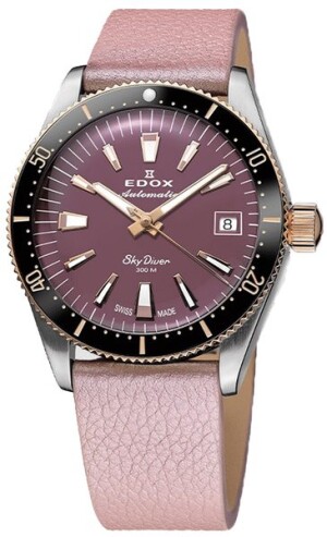 Product detail of Edox Skydiver 38 Date Automatic 80131-357RNRC-VIO
