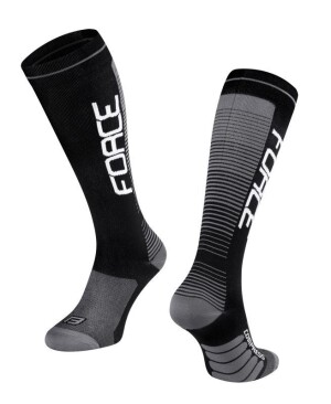 Product detail of Force Ponožky COMPRESS černo-šedé POUZE XXS-XS/33-35 (VÝPRODEJ)