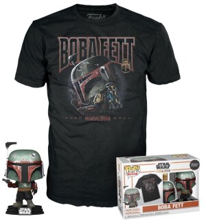 Product detail of Funko POP &amp; Tee: Star Wars - Bobba Fett (velikost trička L)