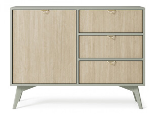 Product detail of ArtPS Komoda TIMBER KSZD106 | béžová/zelená
