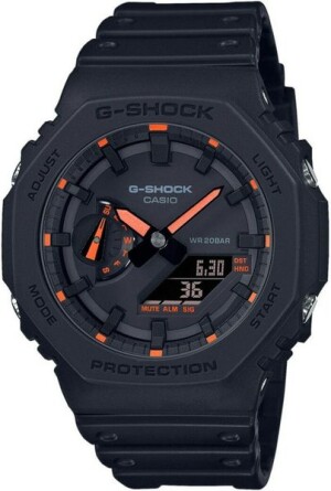 Product detail of Casio G-Shock GA-2100-1A4ER Neon Accent Series