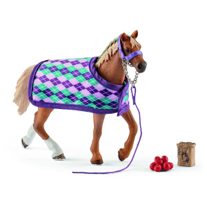 Product detail of Schleich Anglický plnokrevník s pokrývkou, 18 cm 