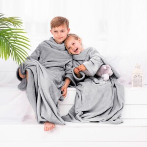 Product detail of Decoking Deka s rukávy Lazy Kids ocelová, 90 x 105 cm