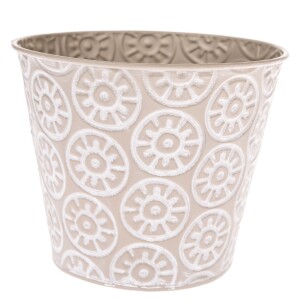 Product detail of Kovový obal na květináč Farisa béžová, 16 x 13,5 cm