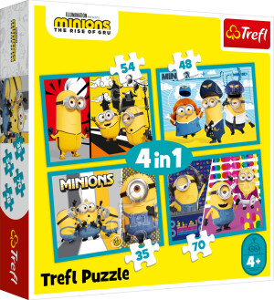 Product detail of Trefl Puzzle Mimoni 4v1 (35,48,54,70 dílků) - Trefl