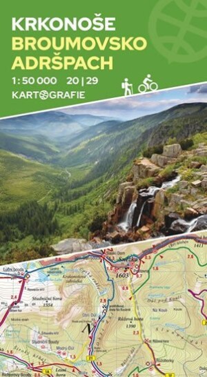 Product detail of Krkonoše, Broumovsko, Adršpach (20/29) - oboustranná turistická mapa 1:50 000