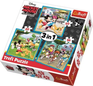 Product detail of Trefl Puzzle Mickey Mouse a přátelé 3v1 (20,36,50 dílků)