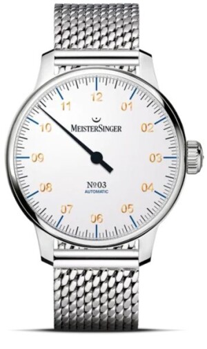 Product detail of MeisterSinger N°03 AM901G - Náramek z pletené oceli